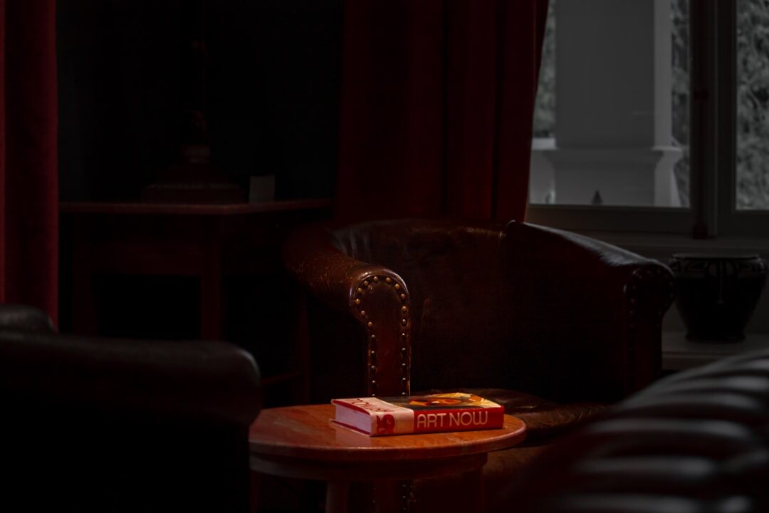 mystery book on table
